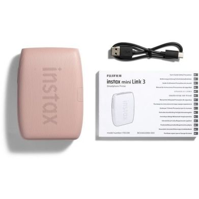 Портативний кольоровий фотопринтер Instax Mini LINK3 R PINK EX D Рожева троянда 16832118