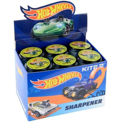 Точилка з контейнером кругла Hot Wheels Kite HW22-117