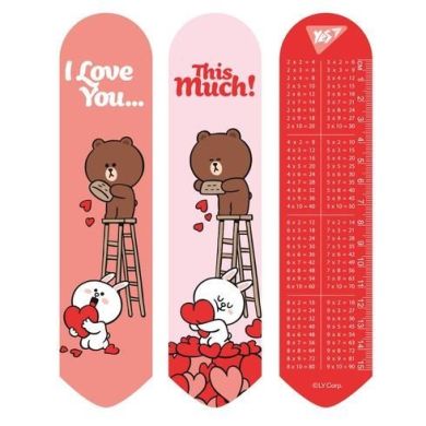 Закладинка 2D Line Friends hearts YES 708136