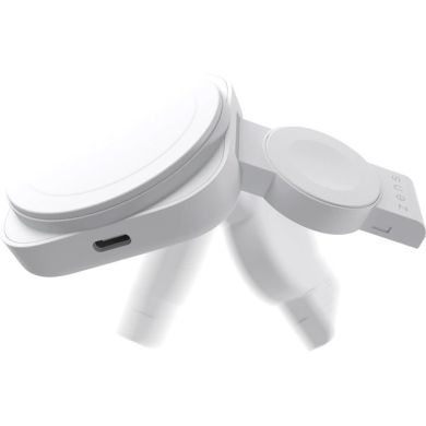 Зарядний пристрій Zens 2-in-1 MagSafe + Watch Travel Charger White ZEDC24W/00