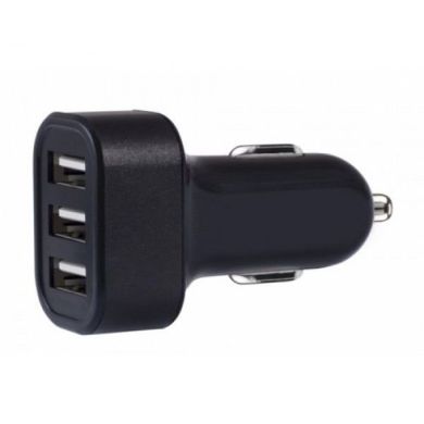 Автомобільний зарядний пристрій Griffin 3-Port 4.8A USB Black GP-008-BLK