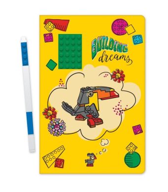 Блокнот з гелевою ручкою LEGO BUILDING DREAMS 4003063-52525