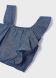 Блуза для дівчинки з льону (джинс) без рукава 6E, р.92 Синій Mayoral 3176