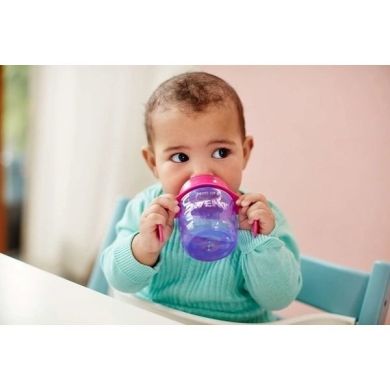 Чашка з м'яким носиком і ручками Philips Avent 6 міс+ рожева 200 мл SCF551/03, Рожевий