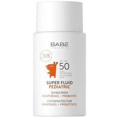 Дитячий сонцезахисний супер флюїд BABE Laboratorios Pediatric SPF 50 з Пантенолом і Пребіотиком 50 мл 8436571632135