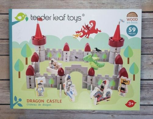Іграшка з дерева Замок Дракона Tender Leaf Toys TL8322, Різнокольоровий