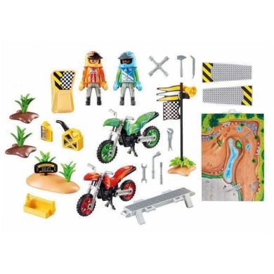 Конструктор Playmobil Play Map Мотокрос 9329
