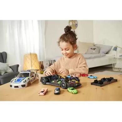 Игровой набор Majorette Порше полиция для хранения машин, со звуковыми и световыми эффектами, 1 машинка, дл. 3 2058199