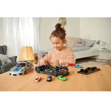 Игровой набор Majorette Порше полиция для хранения машин, со звуковыми и световыми эффектами, 1 машинка, дл. 3 2058199