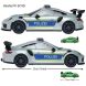 Игровой набор Majorette Порше полиция для хранения машин, со звуковыми и световыми эффектами, 1 машинка, дл. 3 2058199