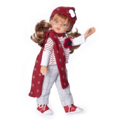 Модна лялька ЕМЕЛІ у червоному вбранні модерн 33 см, Antonio Juan (Антоніо Хуан) 25298