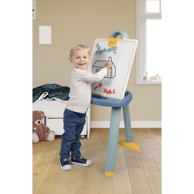 Мольберт зі знімною дошкою та 7 аксесуарів, синьо-бежевий, 3+ SMOBY 410626