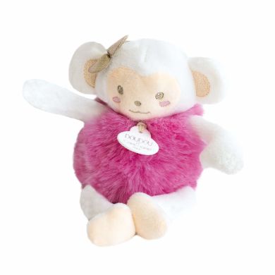 Мягкая игрушка Doudou Minizoo Обезьянка розовая DC3523