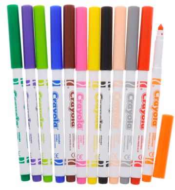 Набор фломастеров (washable), 12 шт Crayola 256252.012