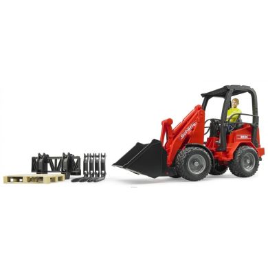 Набір іграшковий Міні-навантажувач Schaffer Compact 2630 з фігуркою та аксесуарами Bruder 02191