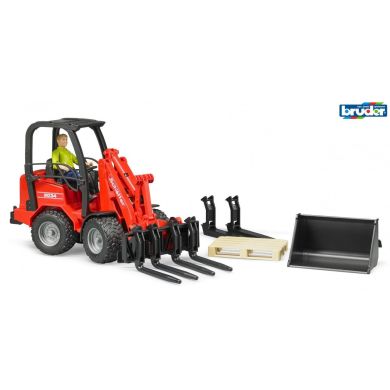 Набір іграшковий Міні-навантажувач Schaffer Compact 2630 з фігуркою та аксесуарами Bruder 02191