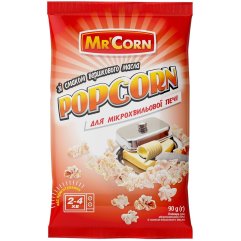 Попкорн зі смаком вершкового масла для МХП, 90 г Mr'Corn 02MrC02