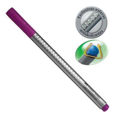 Ручка капілярна Faber-Castell Grip Finepen 0,4 мм Світло-фіолетовий 23359