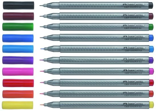 Ручка капілярна Faber-Castell Grip Finepen 0,4 мм Світло-фіолетовий 23359
