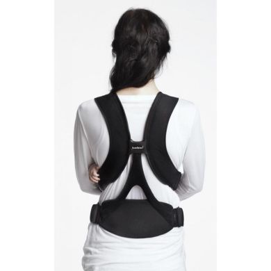 Рюкзак-переноска BABY BJORN Baby Carrier Miracle чорний з сріблястим 96065, Чорний