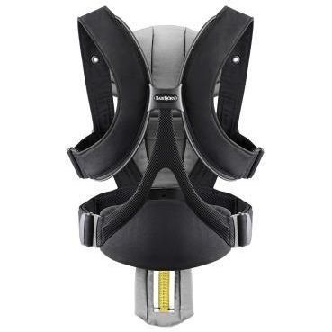 Рюкзак-переноска BABY BJORN Baby Carrier Miracle чорний з сріблястим 96065, Чорний