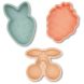 Силіконовий пляжний набір з відром, лопатою та 3 формами Green Flowers Swim Essentials 2024SE1668
