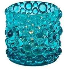 Свічник Bubble, синій, скло, 8,5x8 см Werner Voss 56871