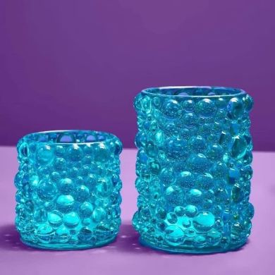 Свічник Bubble, синій, скло, 8,5x8 см Werner Voss 56871