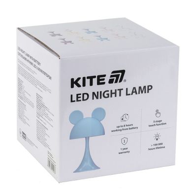 Світильник-нічник LED з акумулятором Simple Bunny, білий Kite K25-317-1-1