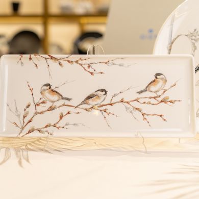 Таця для сервірувування прямокутна LES OISEAUX DE LA FORET GIEN 36x15,5 см 1854CPCA01