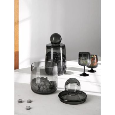 Банка з кришкою, сіра, ASA Selection 14,5 x 21,2 x 1,4 53573009