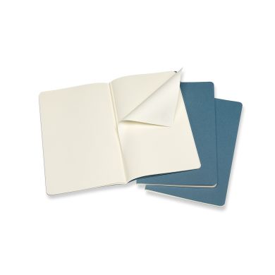 Блокнот Moleskine Cahier Середній 80 сторінок неліновані Живий Блакитний 13х21 см CH018B44