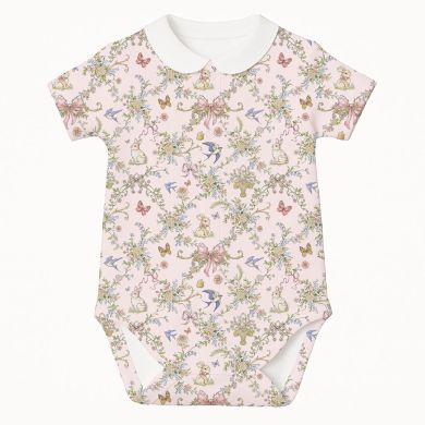 Боді Передня застібка з коротким рукавом i комiрцем для немовлят My Little Pie Petal 50 BSHL012CL