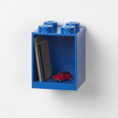 Декоративная полка для хранения книг Х4 синяя Lego 41141731