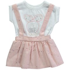 Футболка и юбка 12-18м/86см Персиковый Bebetto K 2455