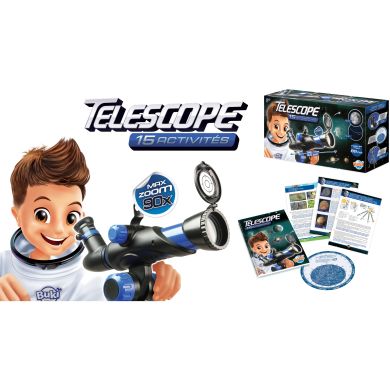 Игрушечный телескоп 15 вариантов активности BUKI FRANCE TS006B