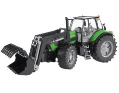 Игрушечный трактор Bruder Deutz Agrotron X720 с погрузчиком, зеленый 03081