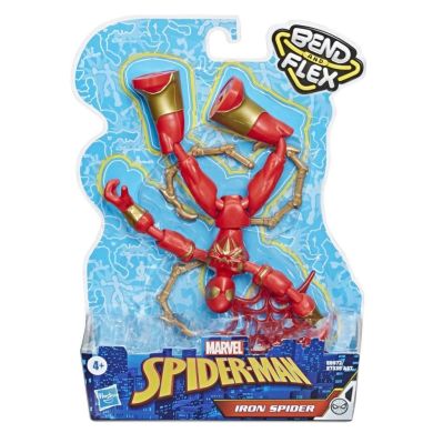 Ігрова фігурка героя фільму &laquo;Людина павук&raquo; серії &laquo;Bend and Flex&raquo; Iron Spider 15 см Marvel E8972