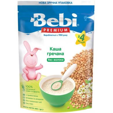 Каша безмолочна гречана, з 4 місяців 200 г Bebi 8606019654429