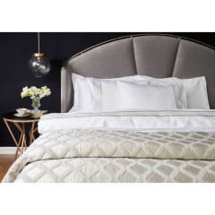 Комплект постіль CLARA WHITE-BEIGE, евророзмір PEPPERHOME CLARA 0103, евророзмір