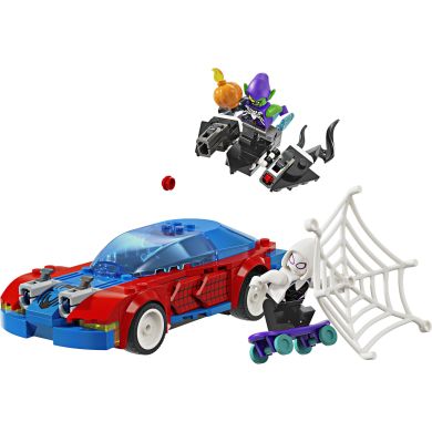 Конструктор Автомобиль для гонки Человека-Паука и Зеленый Гоблин с ядом Венома LEGO Super Hero 76279