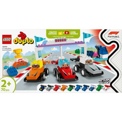 Конструктор Автомобілі для перегонів і пілоти команд Формули-1 LEGO DUPLO Town 10445