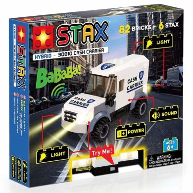 Конструктор электронный STAX Машина инкасаторов белый LS-30810