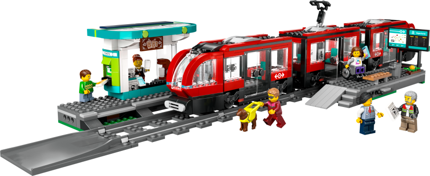 Конструктор LEGO City Трамвай и вокзал в центре города 60423
