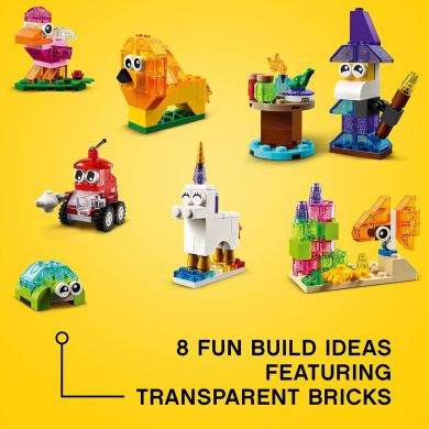 Конструктор LEGO Classic Прозрачные кубики для творчества 500 деталей 11013