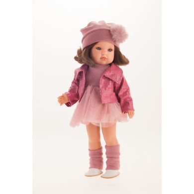 Лялька БЕЛЛА у рожевій кожаній курточці, 45 см, Antonio Juan (Антоніо Хуан) 28121