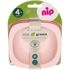 Мисочка для годування Зелена серія 1 шт NIP 37068, Рожевий