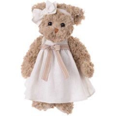 Мягкая игрушка Медвежонок Дольче Марина серо-коричневая в платье, 40 см Bukowski 7340031311540