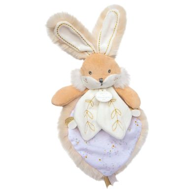 Комфортер-мягкая игрушка Зайка бежевый коллекция Lapin de sucre, в коробке 24см DouDou C3488