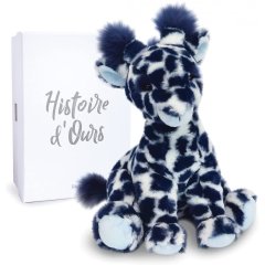 Мягкая игрушка DouDou Жираф Леси синий 30 см HO3043